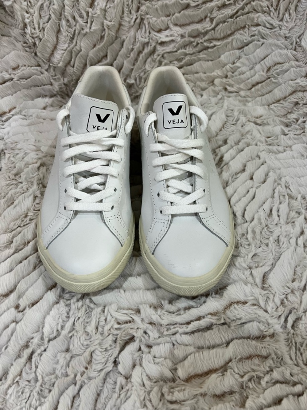 Veja White Leather Sneakers